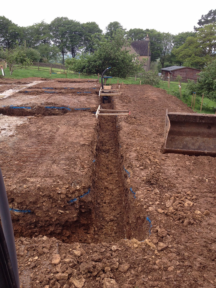 New Build Foundations Coln St Dennis